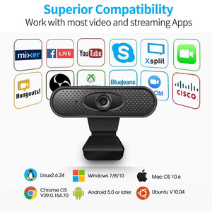 Cámara Web HD 1080P con Micrófono, USB Plug and Play para Transmisión de Video y Videollamadas - Product Image 3