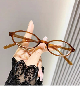 Gafas DE <span class=keywords><strong>ARTE</strong></span> retro Y2Kwoman Spice Girl, montura estrecha, gafas antiazules, montura pequeña, gafas ovaladas azules antiluz - Product Image 3