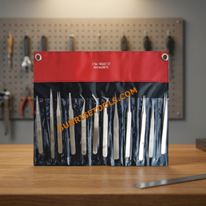 SUNTOOLS/STIPL Ensemble de 12 pinces à épiler en acier inoxydable non magnétique pour la fabrication de bijoux, bricolage, manipulation précise - Product Image 4