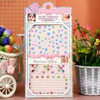 Autocollants 5D en relief pour nail art : papillons, fleurs, étoiles de mer, perles, autocollants décoratifs en acrylique