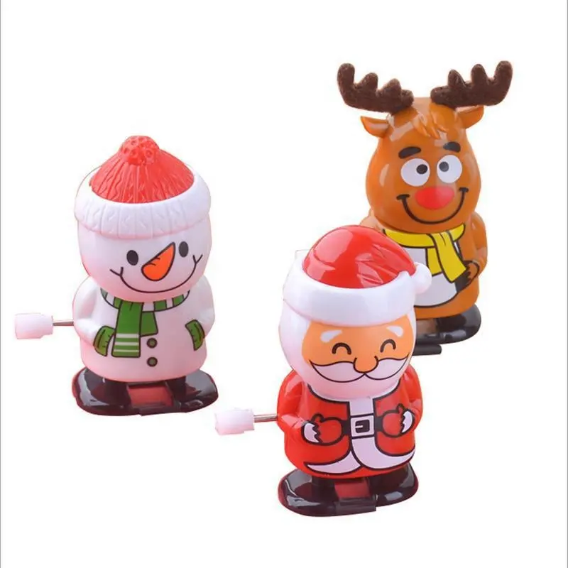 Рождественский Хэллоуин Забавный Лось и снеговик реквизит модель заводные игрушки часы Санта Клаус заводные игрушки