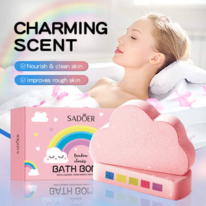 SADOER Boules de sel de bain Nuage Arc-en-ciel pour un nettoyage corporel en profondeur - Vente en gros de sel de bain - Product Image 3