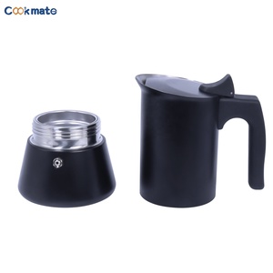 <span class=keywords><strong>Caffettiera</strong></span> <span class=keywords><strong>caffettiera</strong></span> in acciaio inox Moka <span class=keywords><strong>caffettiera</strong></span>-Design moderno, beccuccio facile da versare, impugnatura Stay-Cool, nero opaco - Product Image 6