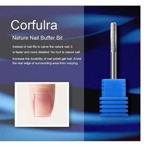 <b>Pink</b> Ceramic Nail Cone Tip <b>Drill</b> Bits 2.35mm Electric Rotary Tool for Manicure Pedicure Cuticle Cleaning Grinding Head Sander - Product Image 2
