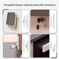 Bureau d'ordinateur simple en MDF avec tiroir verrouillable pour étudiant, idéal pour l'étude et l'écriture à la maison ou dans la chambre