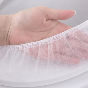 แผ่นรองชักโครกแบบใช้แล้วทิ้ง50ชิ้นกระดาษกันน้ำสำหรับใช้ในสำนักงานห้องน้ำสำหรับการเดินทางในชีวิตประจำวัน - Product Image 1