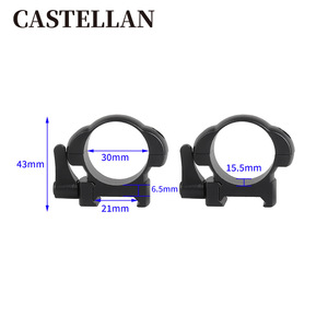 30mm di diametro del tubo staccabile rapido di larghezza media bassa del tubo di montaggio 21mm morsetto a sgancio rapido del tubo di mira - Product Image 6