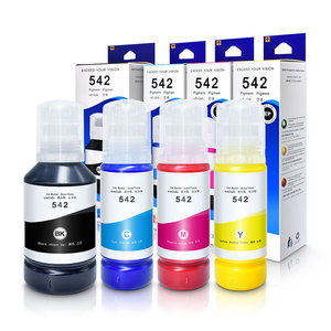 Encre de recharge en vrac compatible Premium 542 T542 à base d'eau pour imprimante <span class=keywords><strong>Epson</strong></span> <span class=keywords><strong>EcoTank</strong></span> Pro <span class=keywords><strong>ET</strong></span>-<span class=keywords><strong>5850</strong></span> ET16600 ET16650 - Product Image 1