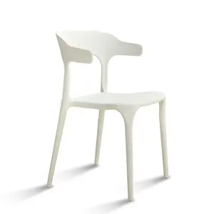 Home Office Dinning Room Furniture Sillas Plasticas Chaise Modern Restaurant Leisure Cafe Stackable Dining Plastic Chair