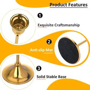 Portavelas de metal minimalista con diseño geométrico para decoración de mesa, portavelas de suelo de proveedor indio para exportación a granel - Product Image 4