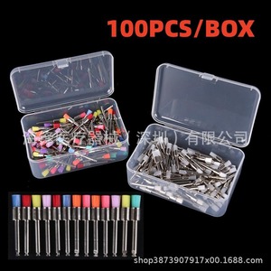 Brosses de polissage dentaire à pointe plate, boîte de 100 pièces colorées pour équipement de nettoyage des dents - Product Image 4