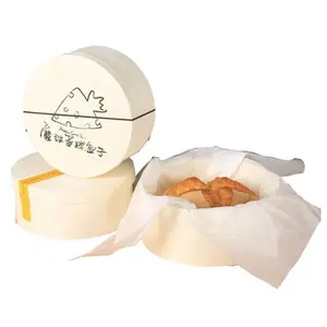 포플러 나무 라운드 샐러드 베이커리 식품 용기 케이크 베니어 포장 상자 나무 치즈 케이크 소나무 나무 상자