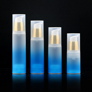 Botella de plástico con pulverizador sin aire para cosméticos, botella de lujo, oro rosa, plata, 15ml, 30 ml, 50, 100ml, 120ml, 80, 1oz, 4 oz, Azul, <span class=keywords><strong>Blanco</strong></span> - Product Image 1