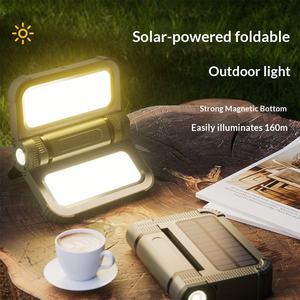 Lámpara Solar Portátil para Camping, Nuevo Modelo, Alto Lumen, Base Magnética, para Exteriores, Sitios <span class=keywords><strong>de</strong></span> <span class=keywords><strong>Trabajo</strong></span>, Emergencias - Product Image 2