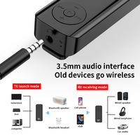 2-In-1 Voor Bluetooth 5.3 Ontvanger En Zender Grote Batterij Capaciteit Plastic Auto Audio Tv Adapter Met Hoge Kwaliteit Geluid
