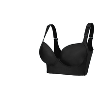 Grande taille soutien-gorge Lingerie Sexy soutien-gorge femmes tasse profonde cacher dos sous-vêtements femmes coupe mince Lingerie solide rembourré Femme hauts Push up soutiens-gorge