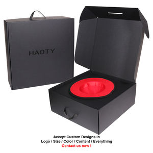 Sombrero de camionero y bufanda sombrero de vaquero caja de embalaje sombrero de inserción de forma redonda cajas de envío personalizadas de embalaje de cartón con logotipo - Product Image 2