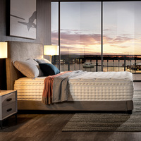Matelas à ressorts à pression nulle pour hôtel, vente en gros, super doux et épais, double usage, éponge, taille king