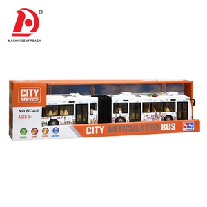 HUADA Kid Cartoon Plastic Electric <strong>Red</strong> Friction Dream City <strong>Bus</strong> Model Car Baby Battery Operated Musical <strong>Bus</strong> <strong>Toys</strong> for Children - Product Image 2