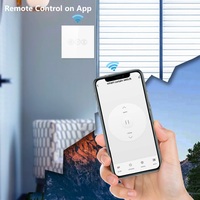 Tuya Smart Life App télécommande rideau roulant interrupteur de store verre trempé écran tactile WiFi interrupteur de volet roulant intelligent