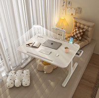 Meja Laptop Lipat Portabel Multifungsi, Meja Komputer Mini Ekonomis untuk Tempat Tidur, Asrama, Kantor, Meja Belajar di Rumah
