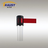 Traust Barrière de filetage rétractable en plastique avec tube transparent et sangles de fixation, pour la gestion de foule