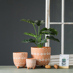 Maceta de cerámica de cilindro grande moderna, maceta de Interior de 4,3 pulgadas con estilo de diseño nórdico, jarrón mate colorido, cerámica de tamaño pequeño - Product Image 5