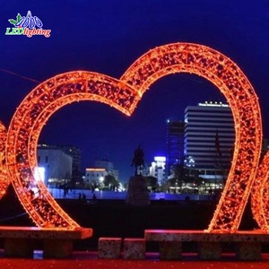 <span class=keywords><strong>Love</strong></span> cuore a forma di 3D romantico LED grande decorazione di nozze luci arco motivo di nozze illuminazione - Product Image 4