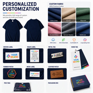T-shirt classique à col rond 100 % coton 200 g/m² épais, personnalisé pour homme, coupe oversize streetwear, épaules tombantes, coupe carrée - Product Image 5