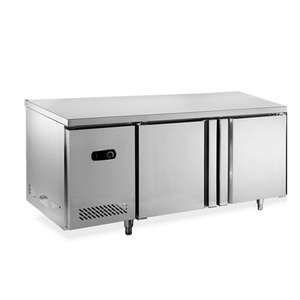 Banco de trabajo de alimentos, equipo de cocina de acero inoxidable, congelador Vertical, nevera para restaurante - Product Image 1