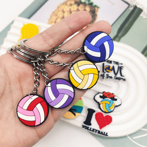 Custom Logo Soft PVC Keychains Rubber Keyring Carton Anime 2D Effect Customized Soccer Basketball <strong>Rugby</strong> Shape Personalized <strong>Gift</strong> - Product Image 5