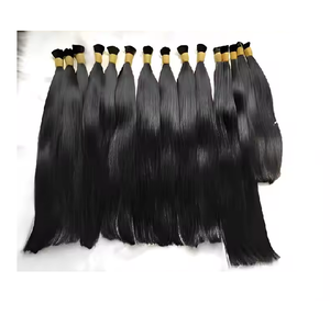 Perruque en cheveux indiens vierges Remy à 100%, super double trame, mèches fines et droites pour femmes et filles - Product Image 1