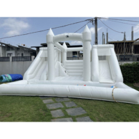 Château gonflable extérieur, trampoline gonflable, plateforme de rebond, fête de mariage, rêve romantique