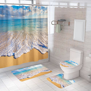<span class=keywords><strong>Rideau</strong></span> <span class=keywords><strong>de</strong></span> salle <span class=keywords><strong>de</strong></span> bain moderne personnalisé imprimé en 3D paysage <span class=keywords><strong>de</strong></span> <span class=keywords><strong>bord</strong></span> <span class=keywords><strong>de</strong></span> <span class=keywords><strong>mer</strong></span> ensemble <span class=keywords><strong>rideau</strong></span> <span class=keywords><strong>de</strong></span> douche imperméable à l'impression numérique - Product Image 5