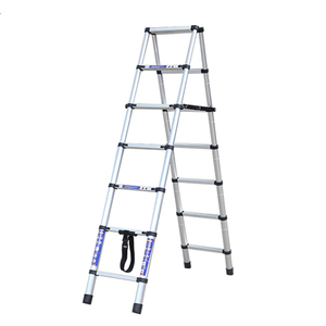 Échelle télescopique multifonctionnelle portable en alliage d'aluminium, échelle télescopique double face en <span class=keywords><strong>bambou</strong></span> - Product Image 2