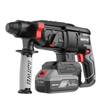 NANWEI Marteau perforateur électrique 20 Volt 26mm SDS-PLUS sans fil Marteau perforateur pour béton