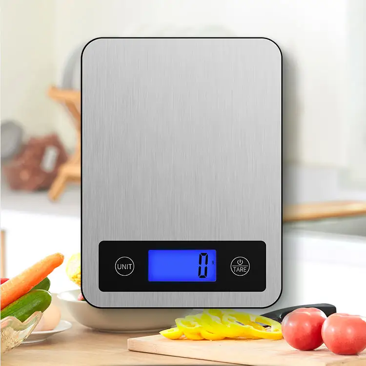 Auto Zero Food Scales Stainless Steel 5Kg Electronic Kitchen Digital Scale With backlight