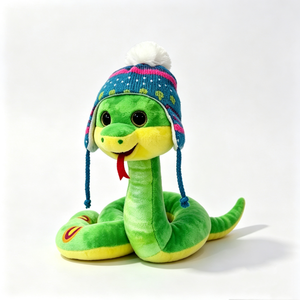 Peluche de serpiente navideño personalizado, peluche de serpiente para las fiestas de invierno, lindo peluche de serpiente de compañía, peluche de serpiente para decoración de cuarto de niños - Product Image 2