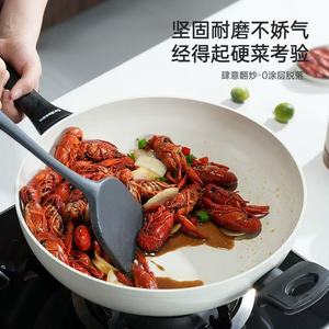 Poêle en céramique antiadhésive pour usage domestique, non revêtue, à fond plat, pour sautés et grillades, compatible avec les plaques à <span class=keywords><strong>induction</strong></span> - Product Image 3