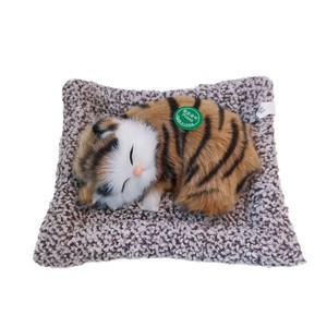 Peluche <span class=keywords><strong>Anime</strong></span> Super Morbido a Forma di Gatto Dormiente <span class=keywords><strong>con</strong></span> Suoni di Miao e Cuscino - Regalo per Bambini - Product Image 5