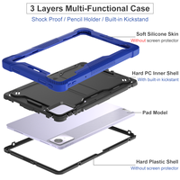 Casing Tablet Anti-Shock Profesional untuk Penggunaan Bisnis dan Luar Ruangan dengan Penyangga Pelindung untuk Lenovo Tab M11 2024
