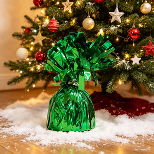 Decorazioni per feste in lamina verde Peso Verde, confezione da 12 pezzi, design riutilizzabile per molteplici usi in diversi eventi. - Product Image 4