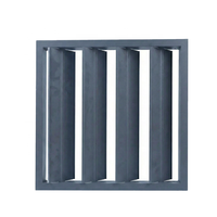 Grille d'aération carrée en alliage d'aluminium, réglable manuellement, étanche, pour ventilation extérieure, sous-sol, CVC