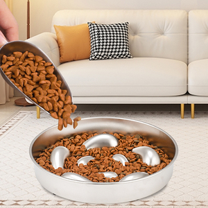 3 in 1 Stainless Steel 304 Food Slow Feeder <strong>Dog</strong> Cat Food <strong>Bowl</strong> Pet Wholesale Stainless Steel <strong>Dog</strong> <strong>Bowl</strong> - Product Image 4