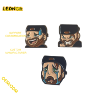 Épinglette personnalisée en alliage de zinc moulé sous pression, mignonne, en émail, en forme de livre, d'animal ou d'oiseau