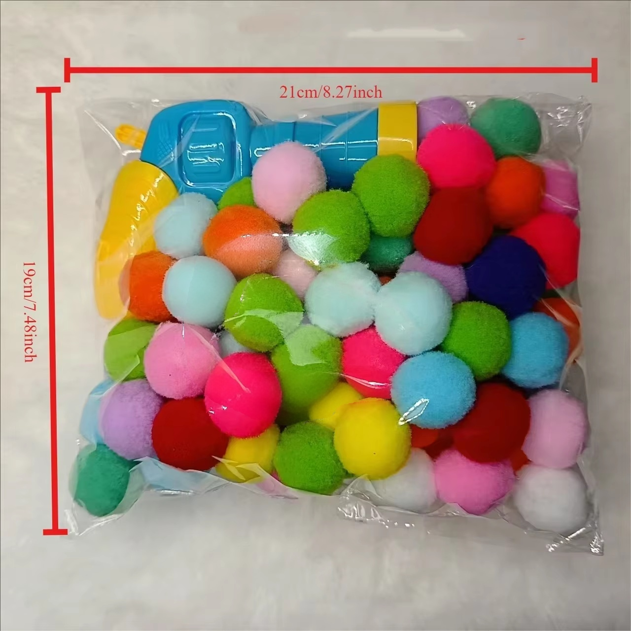 Pistola blu-gialla + 100 palline