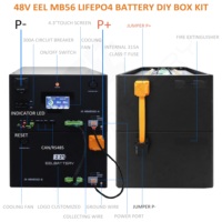 Kits DIY EEL en Preventa en la UE, Batería Lifepo4 MB56 de 48v 628Ah, Caja de Batería JK con BMS de 300A para Celdas EVE MB56 de 628Ah, Sistema de Almacenamiento de Energía Doméstica ESS