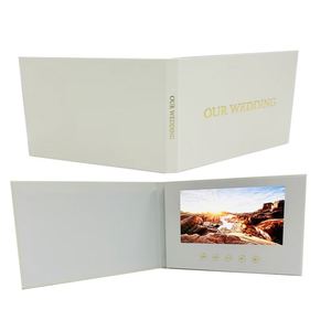 Tarjetas de Invitación con Video de 2.4 "/4.5 "/5"/7"/10.1 ", Tarjetas de Felicitación con Video LCD, Anuncios, Tarjetas de Boda - Product Image 1