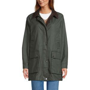 Cappotto da <span class=keywords><strong>Donna</strong></span> Classico in Cotone Cerato 100% Twill, Semi-Aderente con Spacchetti Laterali, Polsini con Bottoni a Pressione e Chiusura Frontale Completa, con Tasche - Product Image 1