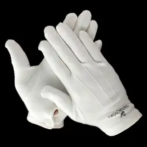 定制握把工作便宜价格白色原材料正式燕尾服警卫游行制服仪式舞蹈礼仪手套
